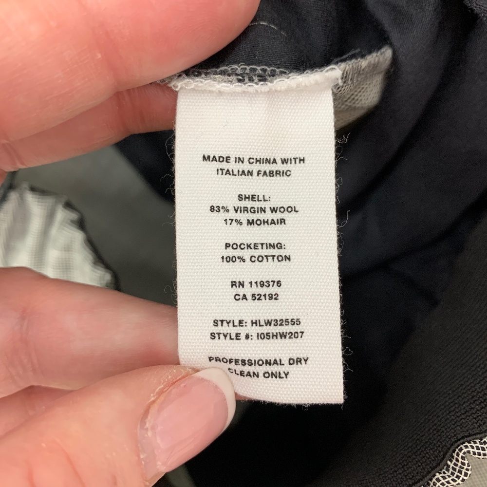 Helmut Lang Pull On Wool Cuffed Suit Pant Sz 4 - Picture 10 of 13